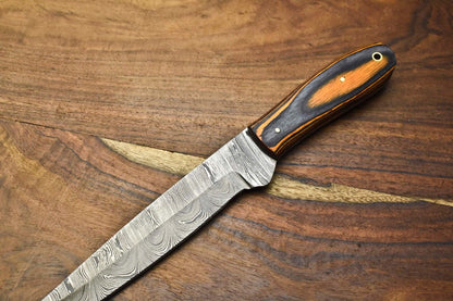 Premium Handmade Damascus Steel Chef Knife – Full Tang, Collector’s Edition