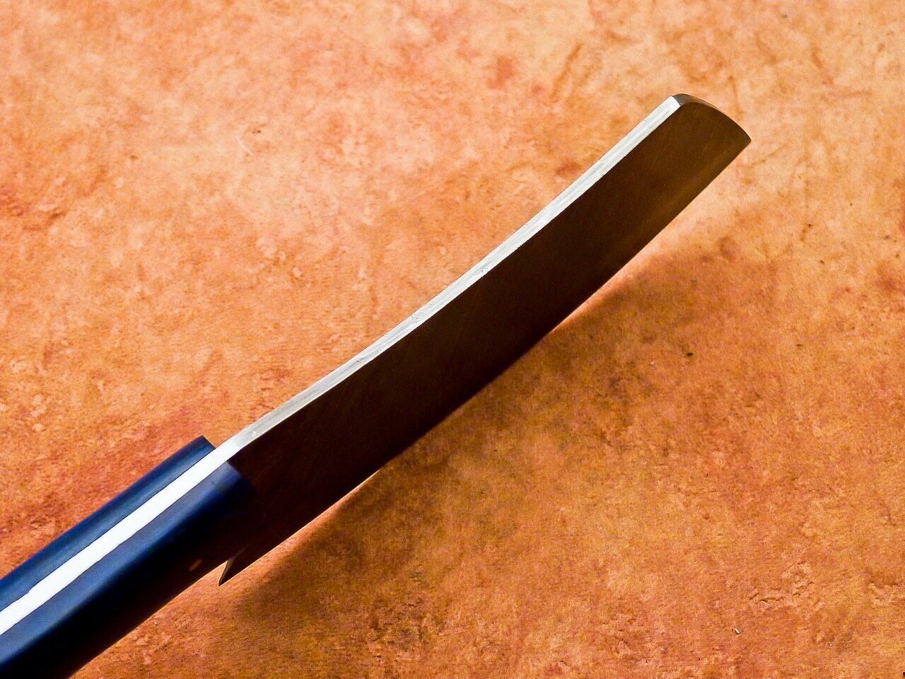 11" Custom Handmade Damascus Steel Chef Cleaver Knife with Hard Wood Handle