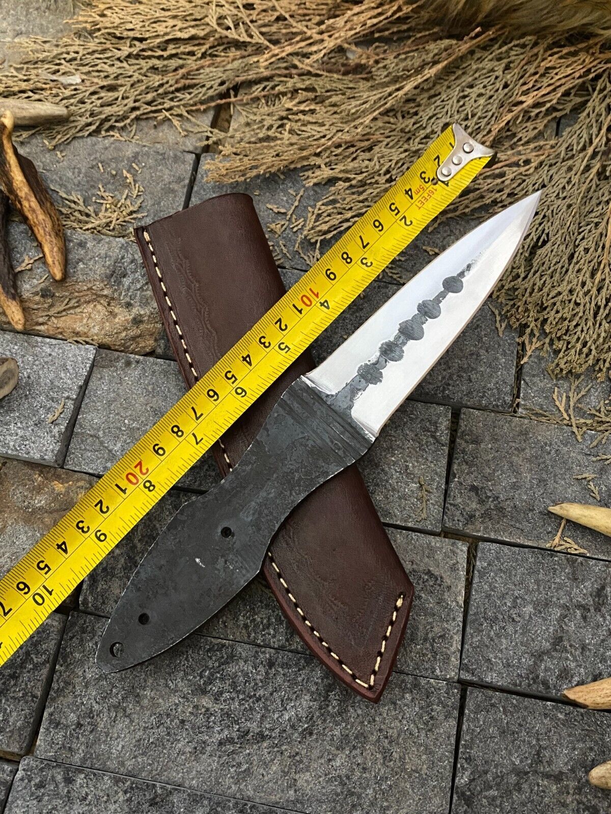 Heritage Forge 10 Inch Full Tang Hunting Knife Blank | Hand Forged Railroad Carbon Steel Blade