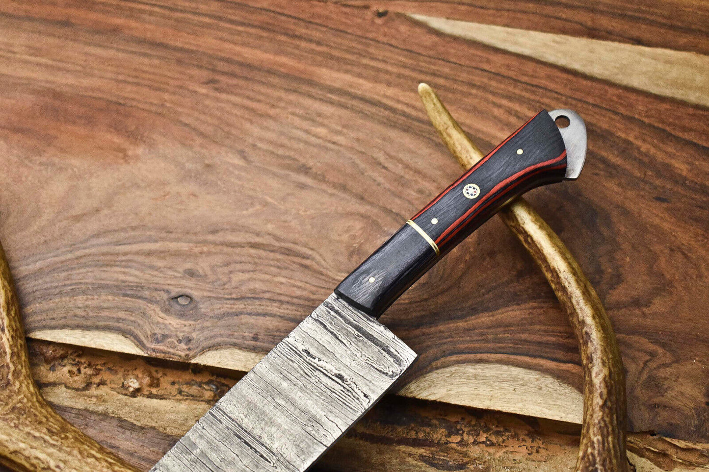 12" Handmade Damascus Steel Chef Knife | Full Tang Kitchen Knife with Razor Sharp
