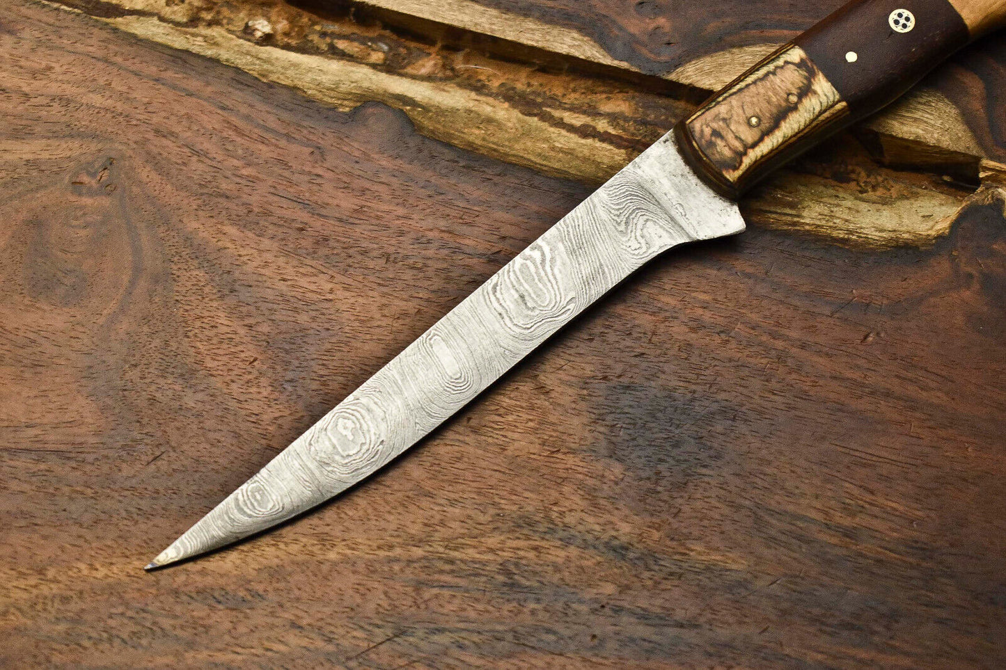 12.0" Handmade Damascus Steel Kitchen Chef Knife – Full Tang Sharp Blade