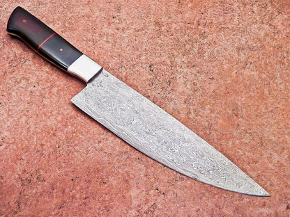 13" Handmade Professional Damascus Steel Chef Knife with Resin Handle