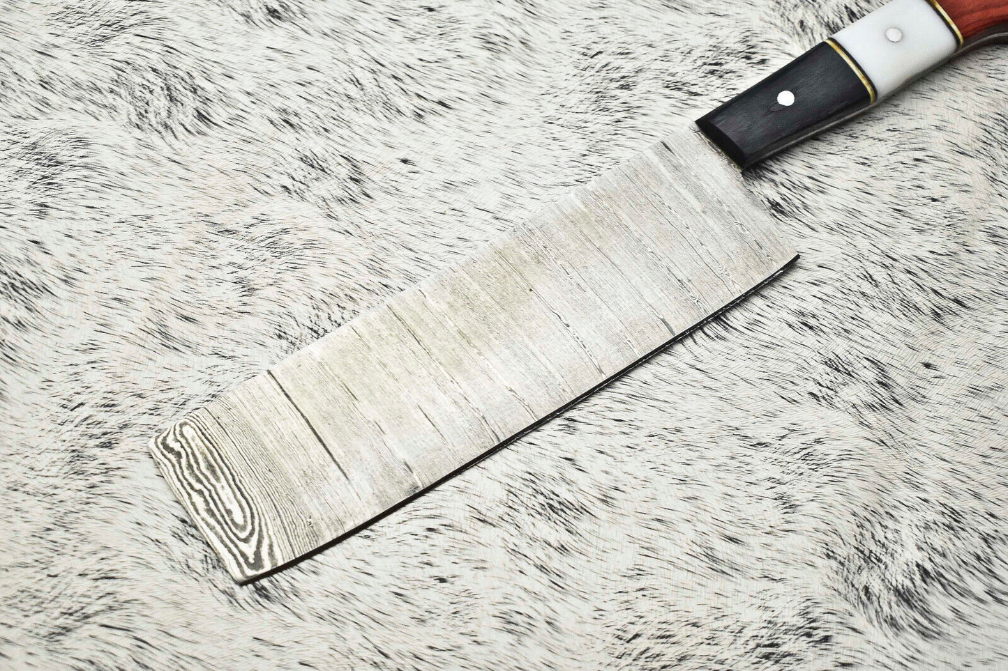 Cutlery Salvation Handmade Damascus Steel Full Tang Kitchen Chef Knife – 11" Blade, Oil Tempered 58-60 HRC