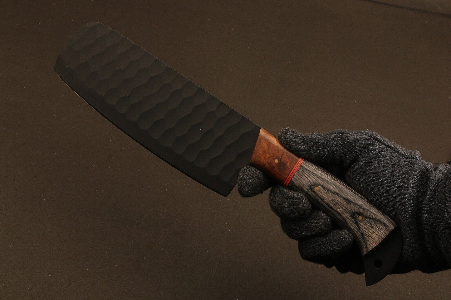 9" to 13" Hand Forged Fire Damascus Steel Chef Knives Set – Handmade Kitchen Knife Collection with Camel Bone & Wood Handle