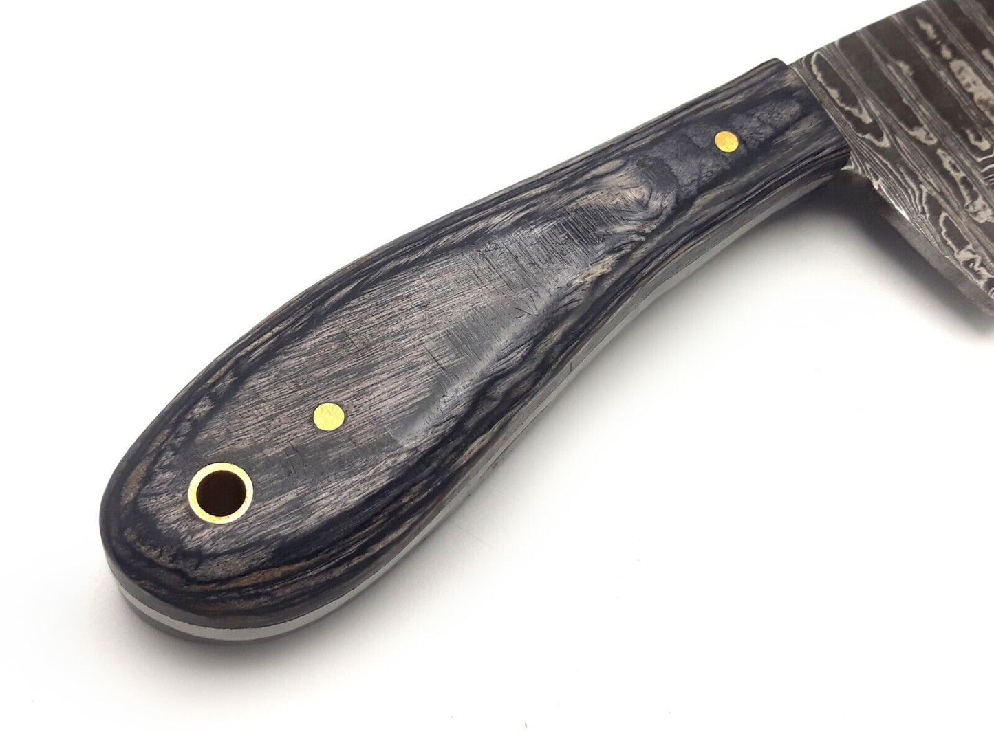 Handmade Damascus Steel Bull Cutter Knife Custom Bull Cutter Knife  With Wood Handle