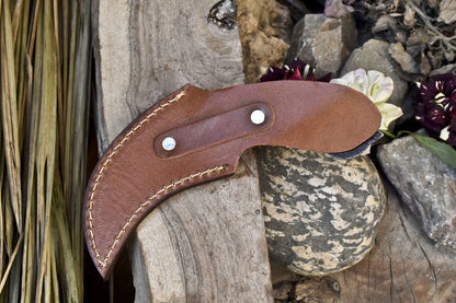 Handmade D2 Stainless Steel Karambit Knife Best Karambit With Wood Handle