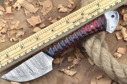 Custom Handmade Forged Damascus Steel Kitchen Chef Knife – Multi Dollar Sheet Handle