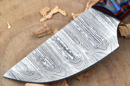 Custom Handmade Forged Damascus Steel Kitchen Chef Knife – Multi Dollar Sheet Handle