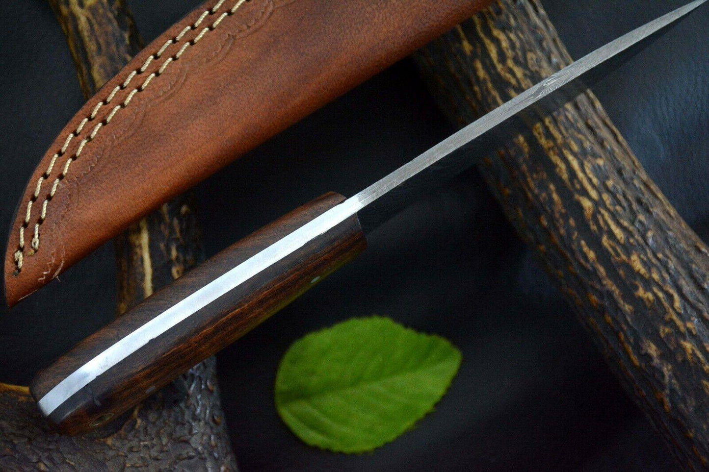 Custom 8.0" OAL Handmade Damascus Steel Chef Knife with Walnut Handle