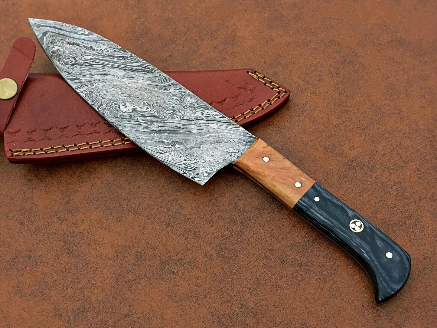 Custom Handmade Damascus Steel Chef Knife BBQ Special Knife