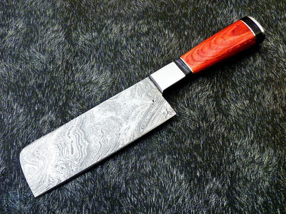 11" Custom Hand Forged Damascus Steel Chopper Knife – Kitchen & Chef Knife