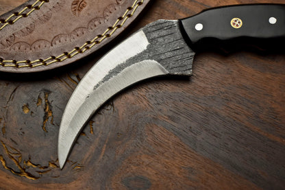 Best Karambit Knife 8.0" Handmade High Carbon Steel Blade Karambit With Resin Handle