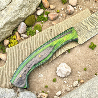 12" Hand Forged Steel Kitchen Knife Best Fillet Knife & Damascus Fillet Knife W/Sheath