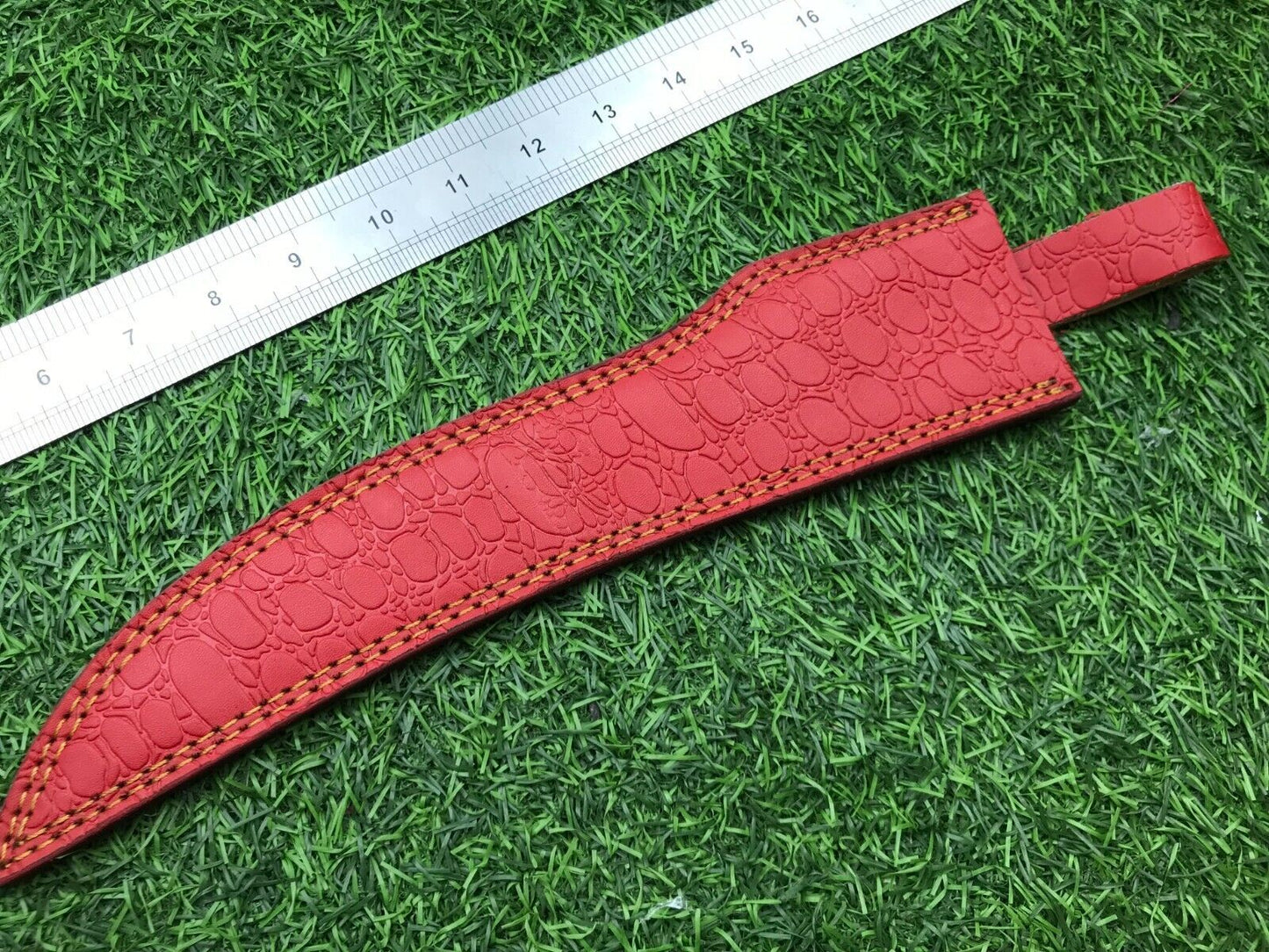 14" Hand Forged Damascus Fillet Knife Damascus Steel Knife W/Sheath