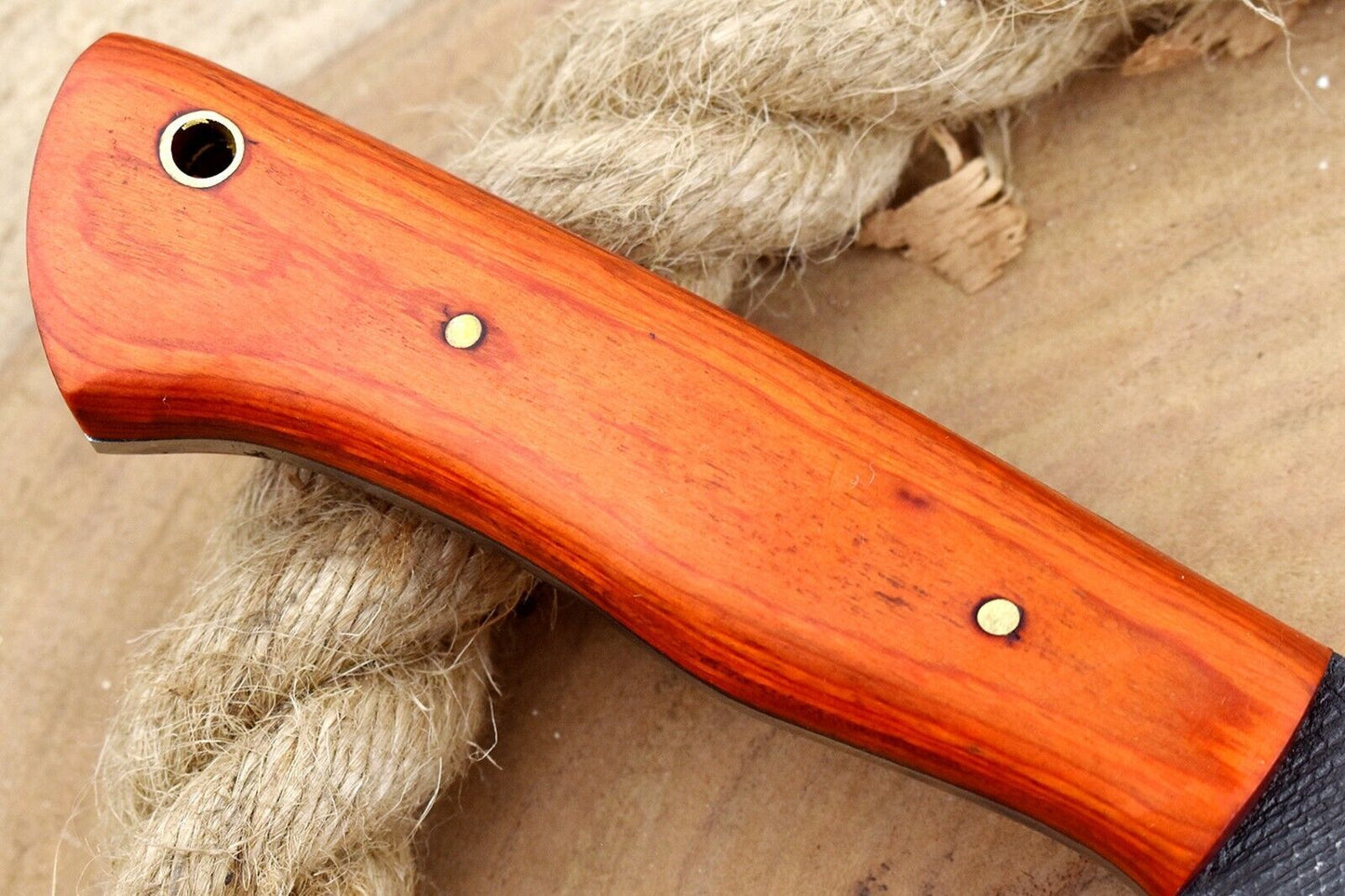 Handcrafted Carbon Steel Bull Cutter Knife With Sheath Custom Bull Cutter Knife