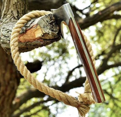 Custom Handmade High Carbon Steel Tomahawk Axe | Viking Hatchet with Leather Sheath