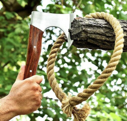 Custom Handmade High Carbon Steel Tomahawk Axe | Viking Hatchet with Leather Sheath