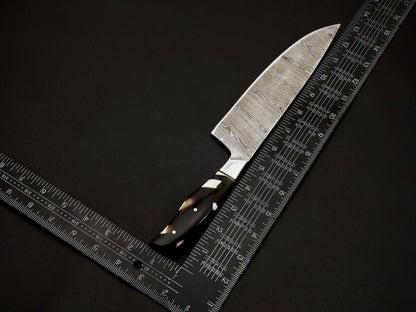 Heritage Forge Custom Hand Forged Damascus Steel Full Tang Chef Knife Set
