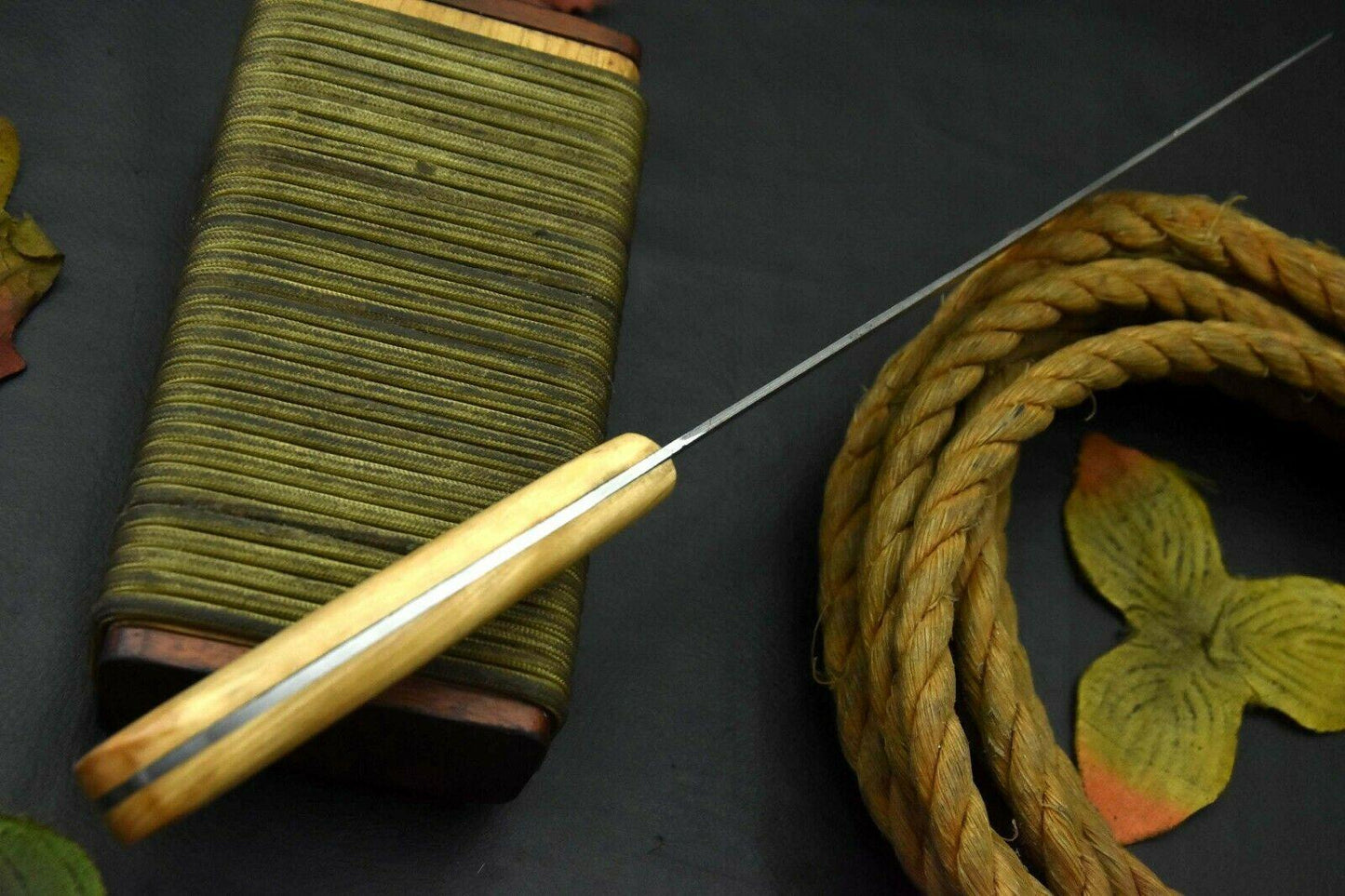 Custom 13.0" OAL Handmade Damascus Fillet Knife & Damascus Steel Fillet Knife W/Sheath