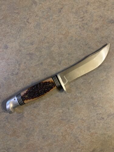 Skinner Fixed Blade Knife – Full Tang Stainless Steel with Leather Sheath