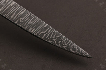 14" Custom Hand Forged Fire Damascus Steel Fillet Knife Damascus Fillet Knife W/Sheath