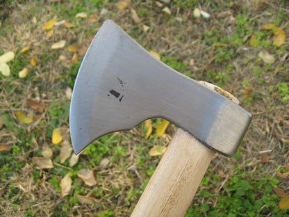 Custom Hand-Forged Bearded Viking Axe | Wrought Tomahawk & Hunting Hatchet