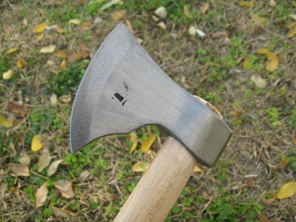 Custom Hand-Forged Bearded Viking Axe | Wrought Tomahawk & Hunting Hatchet