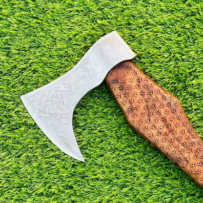 Handmade Viking Tomahawk Axe – High Carbon Steel Throwing Hatchet