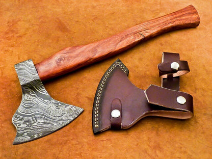 New Beautiful Handmade Damascus Steel Axe Unique Axe Limited Edition