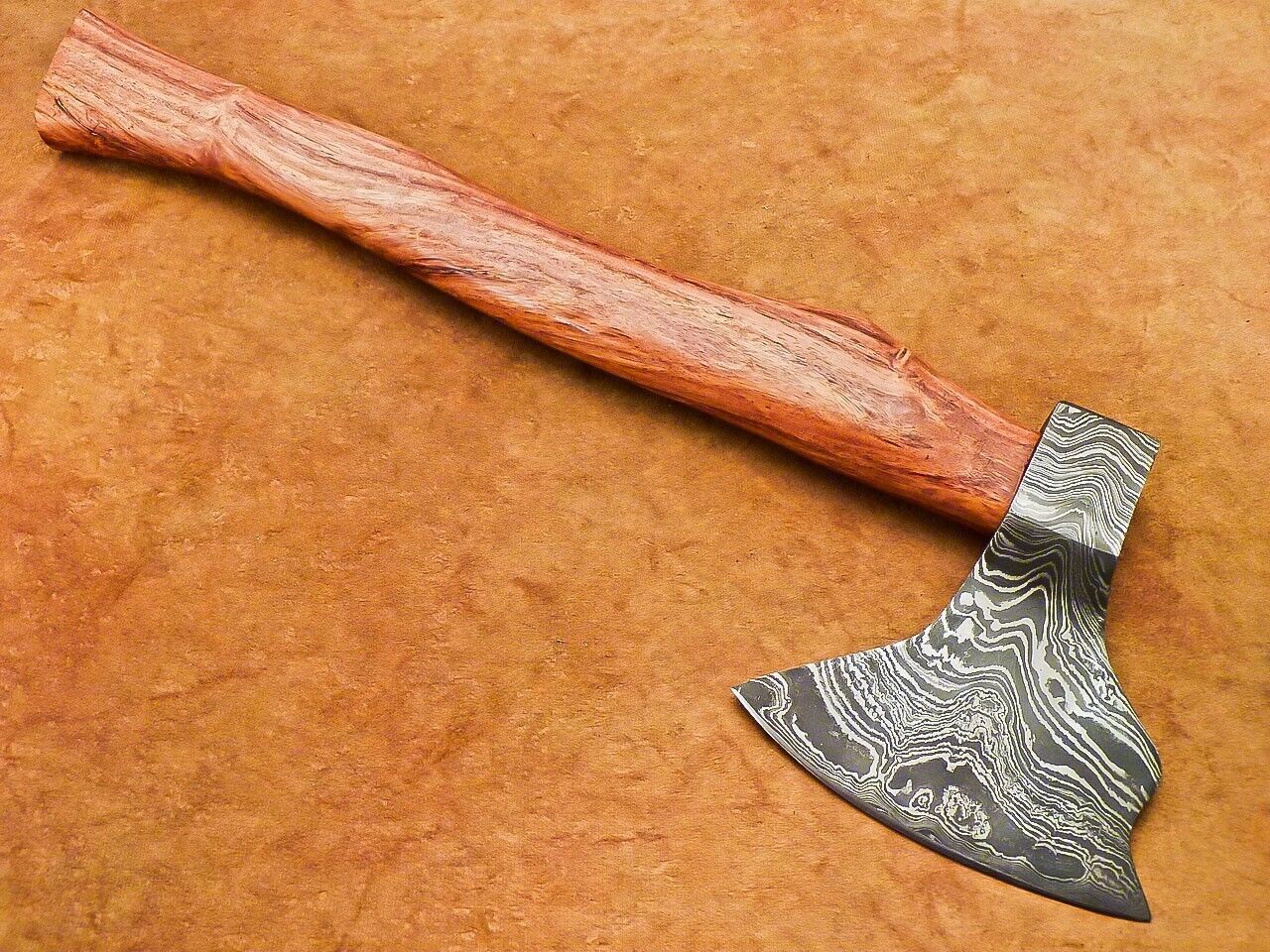 New Beautiful Handmade Damascus Steel Axe Unique Axe Limited Edition