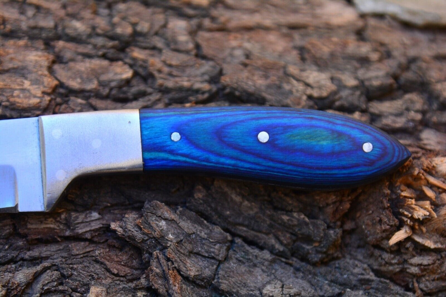 Handmade Stainless Steel Skinner Knife – Survival & Camping Bushcraft Blade with Leather Cover
