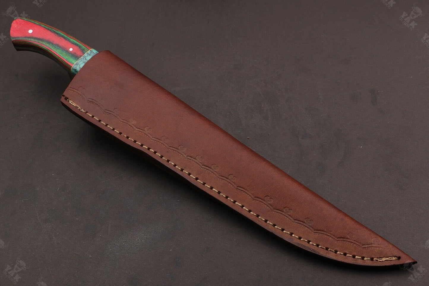 14" Handmade Damascus Steel Fillet Knife Damascus Fillet Knife Best Fillet Knife W/Sheath