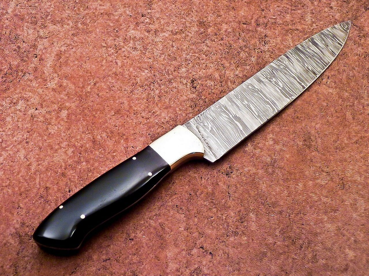 12" Professional Chef Knife | Handmade Damascus Blade Kitchen Knife with Resin Handle