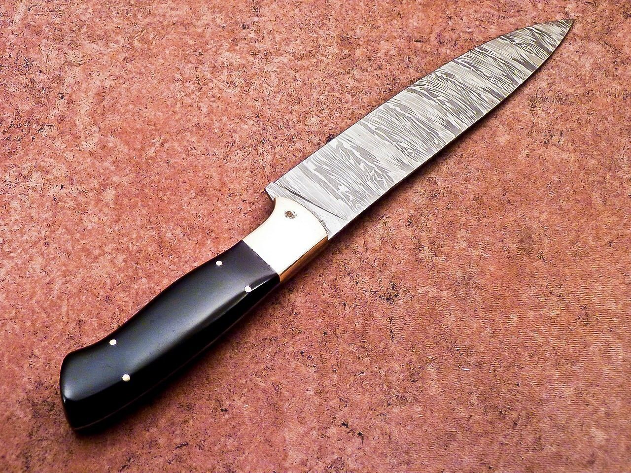 12" Professional Chef Knife | Handmade Damascus Blade Kitchen Knife with Resin Handle
