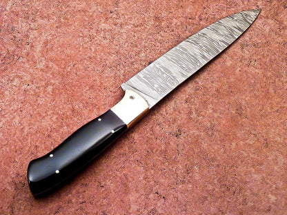 12" Professional Chef Knife | Handmade Damascus Blade Kitchen Knife with Resin Handle