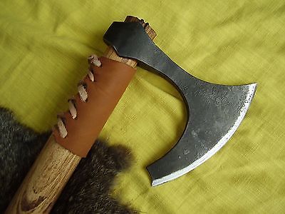 Hand Forged Viking Bearded Tomahawk Axe – Ragnar Style Bushcraft Hatchet