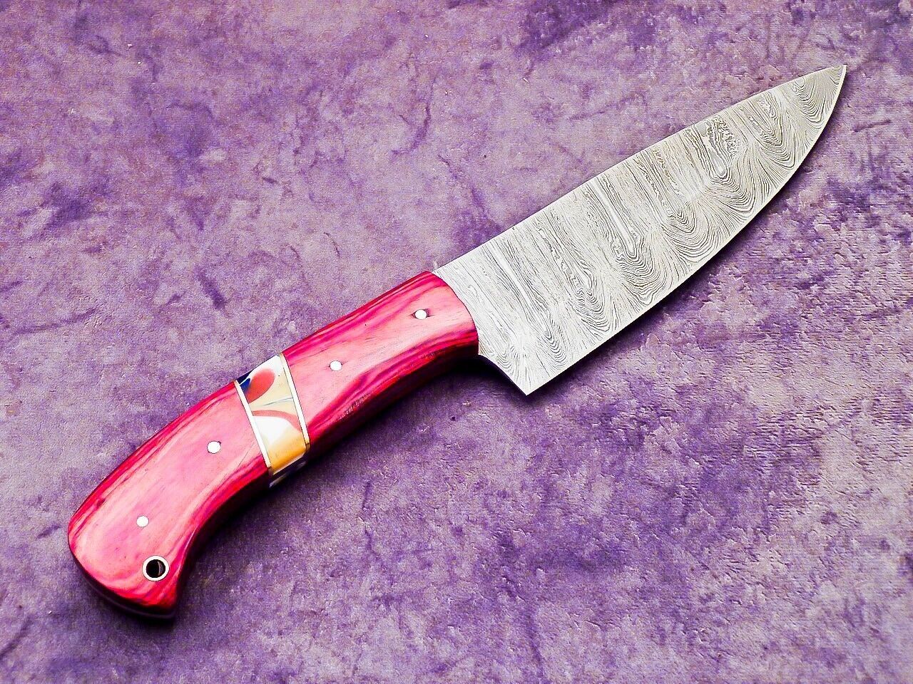 12.0" Professional Chef Knife Damascus Blade Kitchen Knife "Hard Wood"