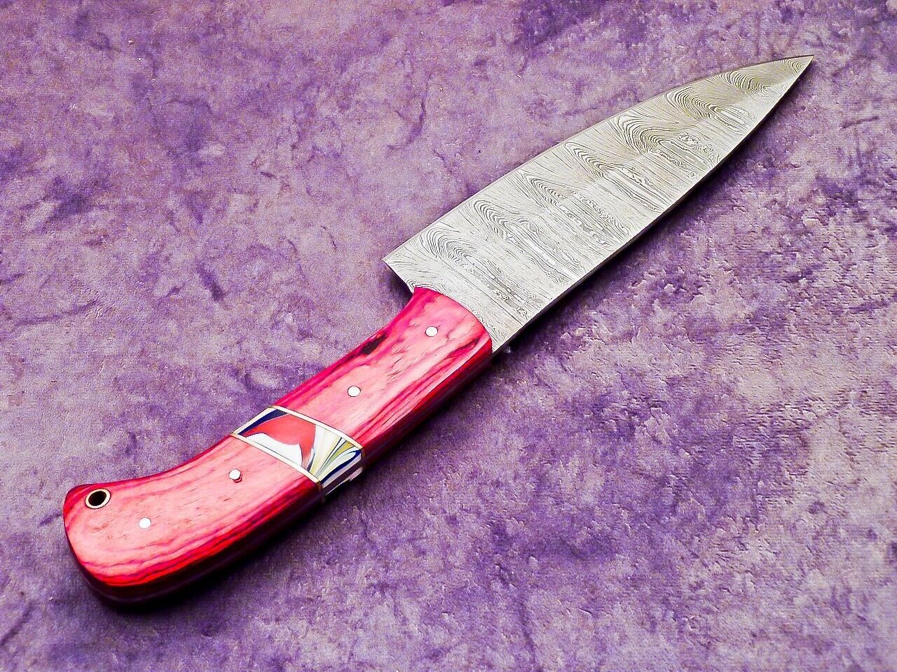 12.0" Professional Chef Knife Damascus Blade Kitchen Knife "Hard Wood"