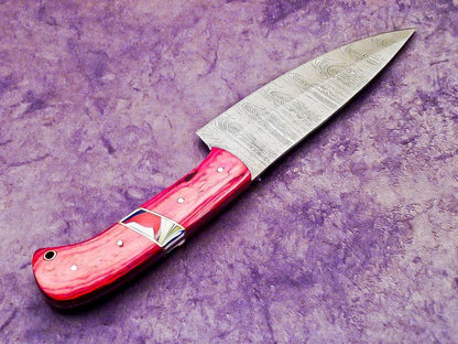 12.0" Professional Chef Knife Damascus Blade Kitchen Knife "Hard Wood"