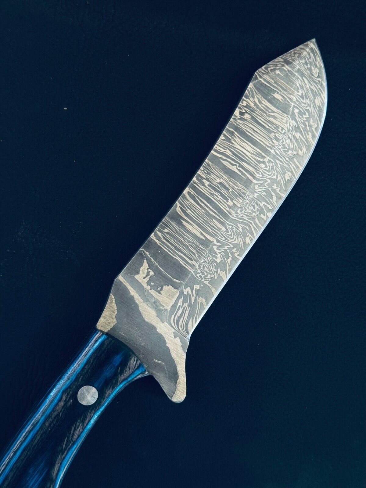 9" Best Damascus Steel Bull Cutter Knife Handmade Bull Cutter Knife with Wood Handle