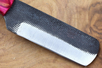 Hand Forged Bull Cutter Knife With Sheath Custom Bull Cutter Knife for Ranch & Outdoors