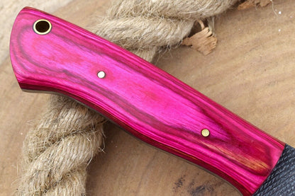 Hand Forged Bull Cutter Knife With Sheath Custom Bull Cutter Knife for Ranch & Outdoors