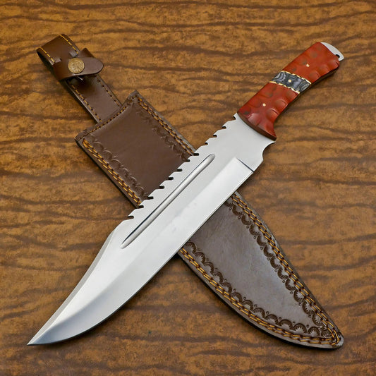 Handmade 12-Inch D2 Steel Full Tang Huge Bowie Hunting & Sport Knife