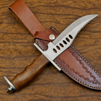 Custom Handmade D2 Steel Blade Hunting Bowie Sport Knife