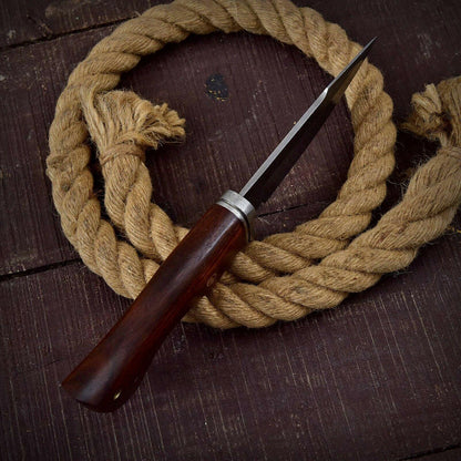 Handmade Damascus Hunting Bowie Knife | Exotic Wood Custom Handle | 512 Layer Steel