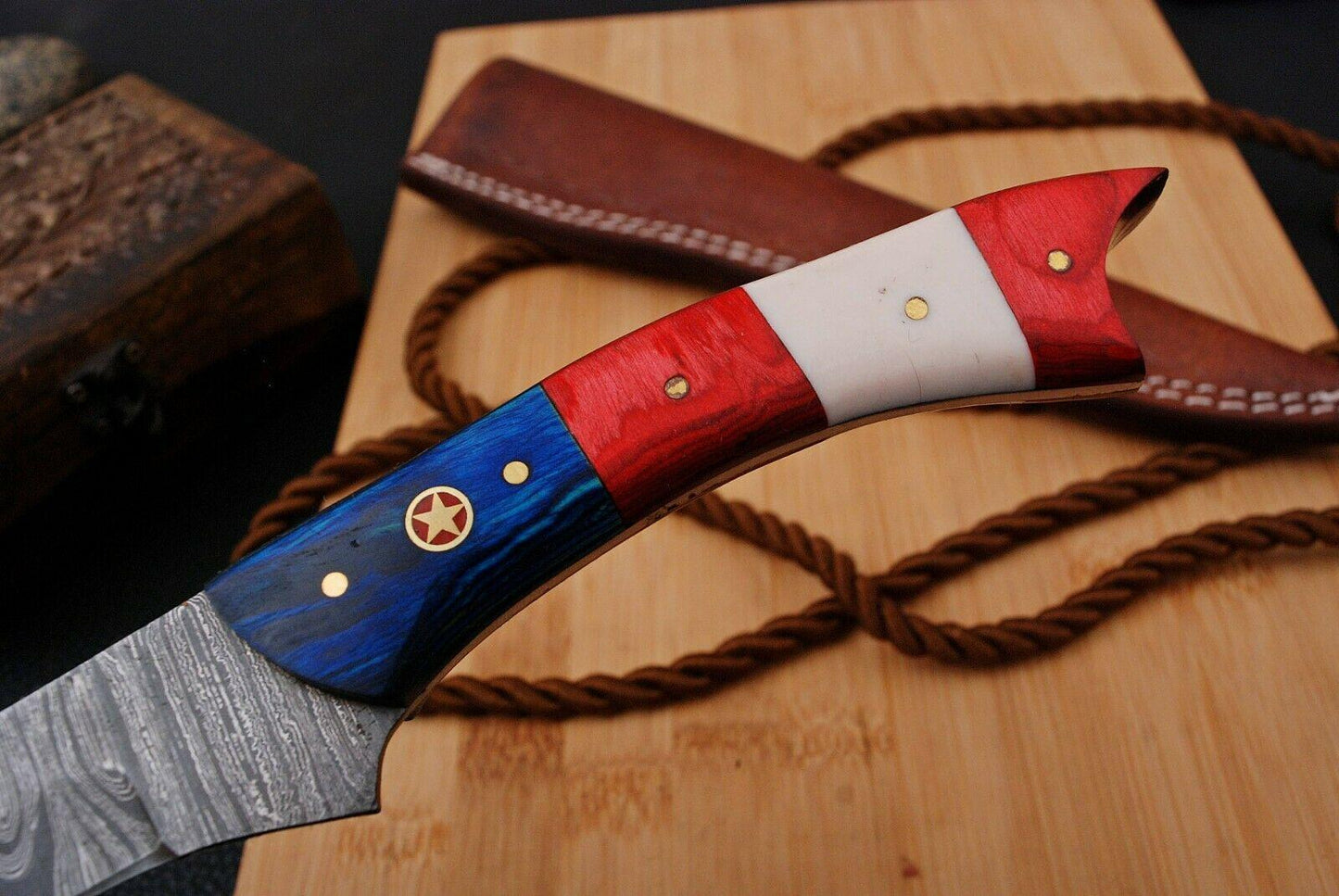 12.5" Handmade Damascus Fillet Knife Damascus Steel Fillet Knife for Precision Cutting