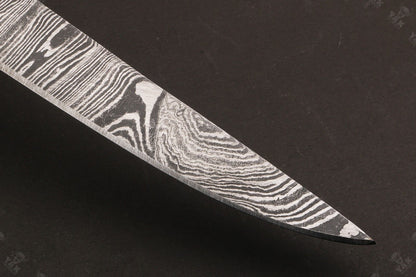 13.5" Custom Handmade Damascus Fillet Knife Fire Damascus Steel Fillet Knife