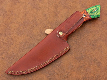 Custom Handmade Forged Damascus Steel Chef Knife – Kitchen Knife, Personalized Gift