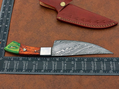 Custom Handmade Forged Damascus Steel Chef Knife – Kitchen Knife, Personalized Gift