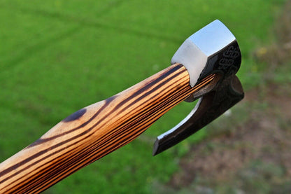 Hand Forged 1095 High Carbon Steel Viking Axe – Tomahawk, Hatchet & Combat Axe